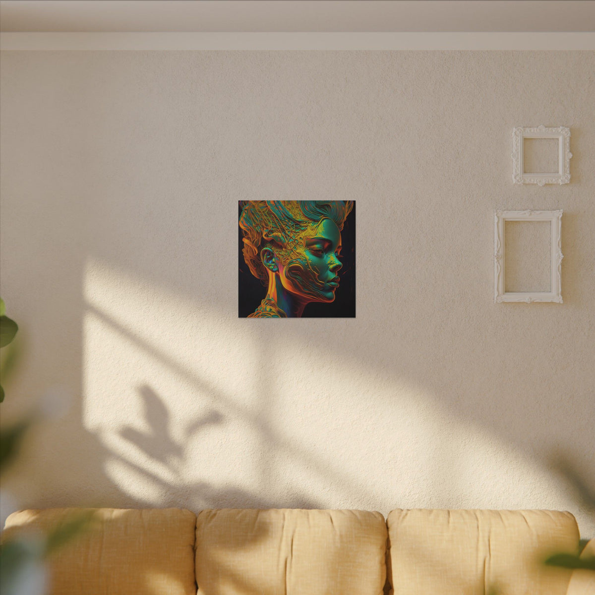 Living Ornament – Futurist Organic Portrait Canvas Print