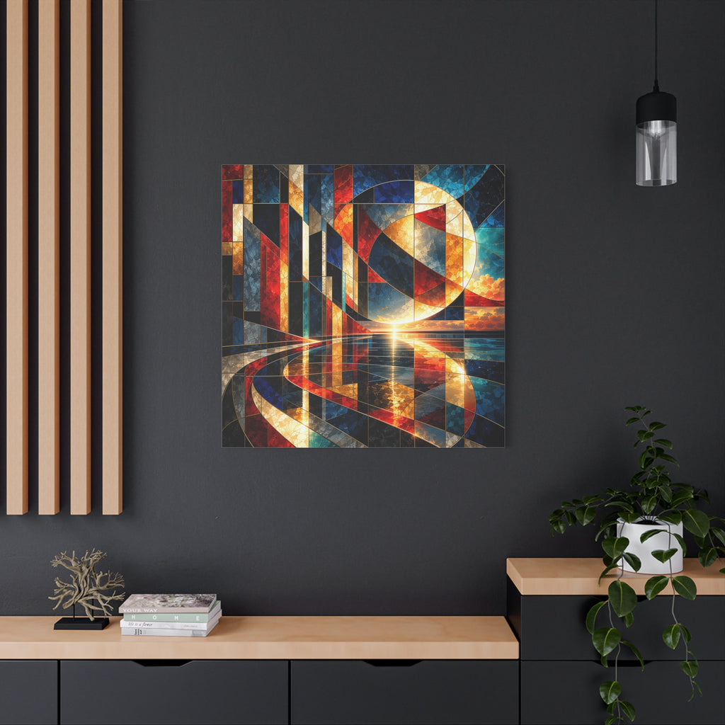 Solar Passage — Geometric Architectural Abstract Fine Art Print