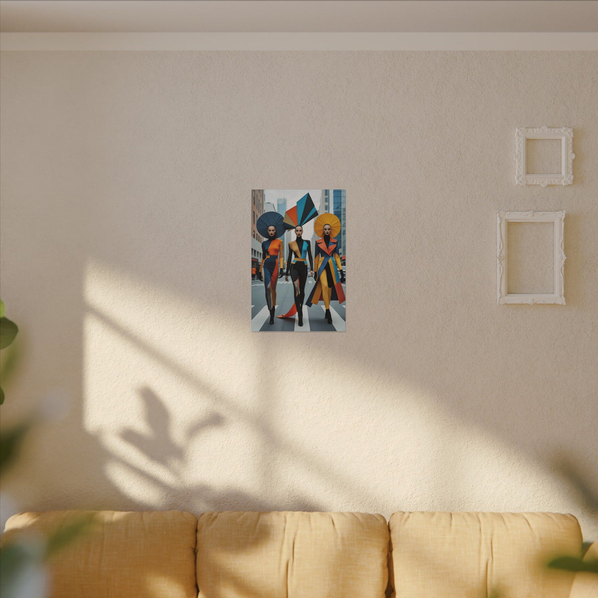 Future Ceremony – Avant-Garde Fashion Trio Canvas Print