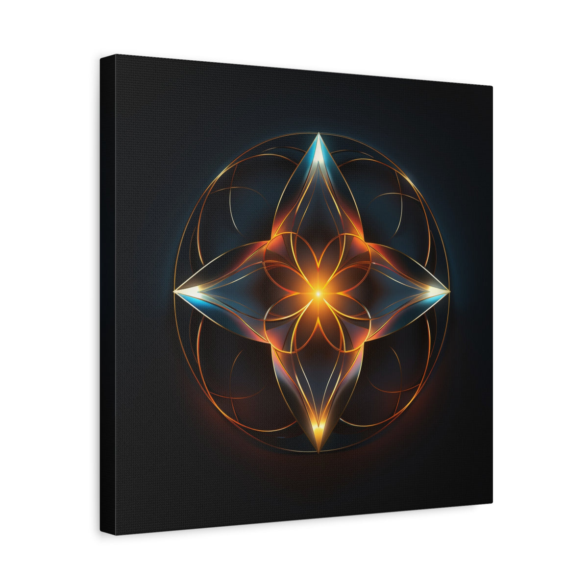 Radiant Within — Futuristic Sacred Geometry Wall Art
