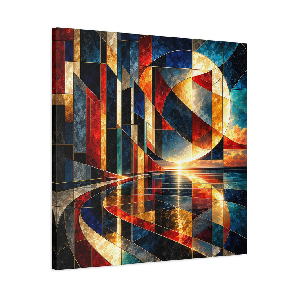 Solar Passage — Geometric Architectural Abstract Fine Art Print
