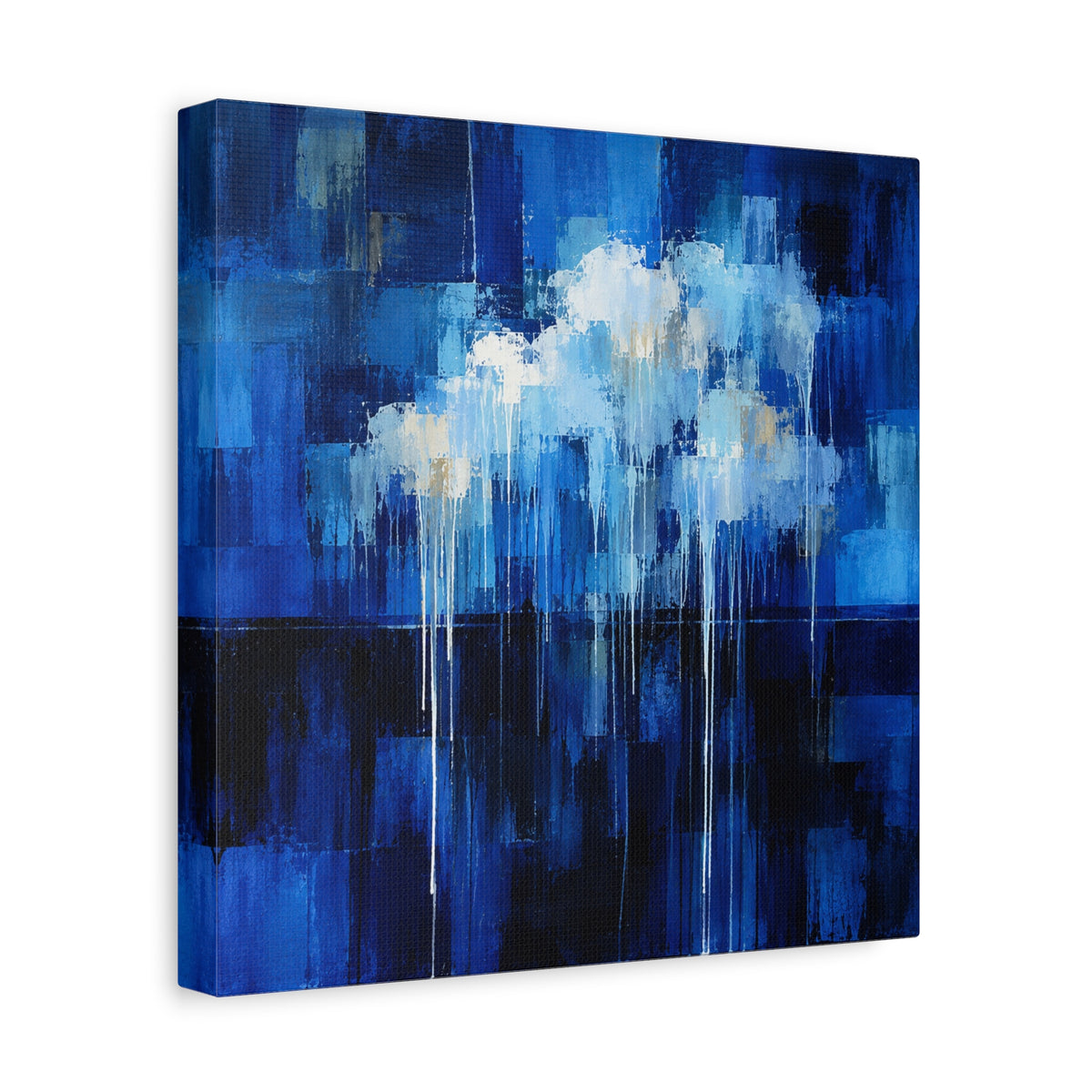 Quiet Storm — Atmospheric Blue Abstract Fine Art Print