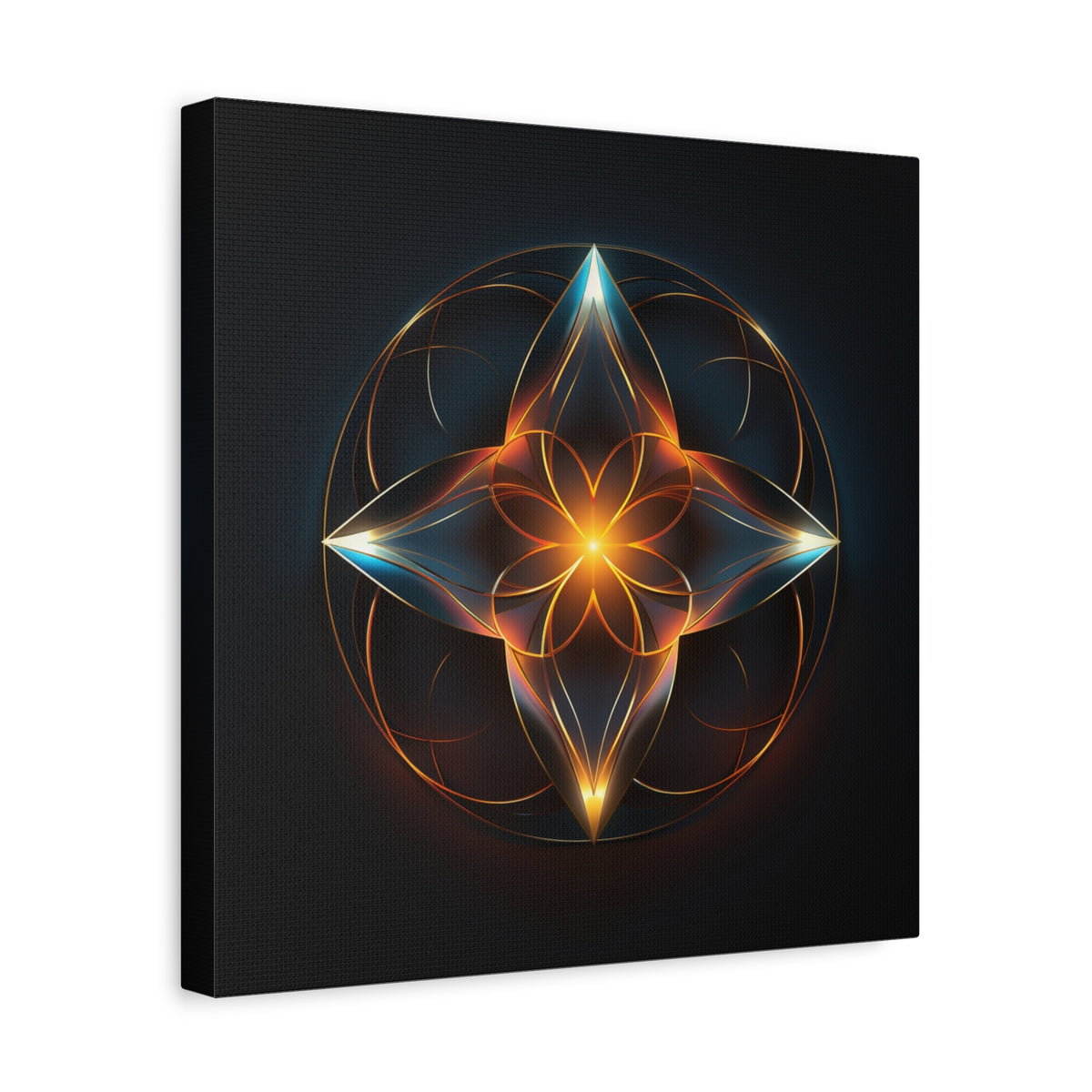Radiant Within — Futuristic Sacred Geometry Wall Art