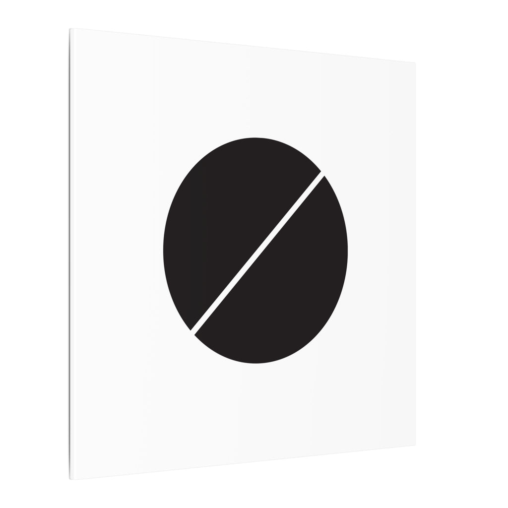 The Line Between – Minimalist Geometric Circle Canvas Print