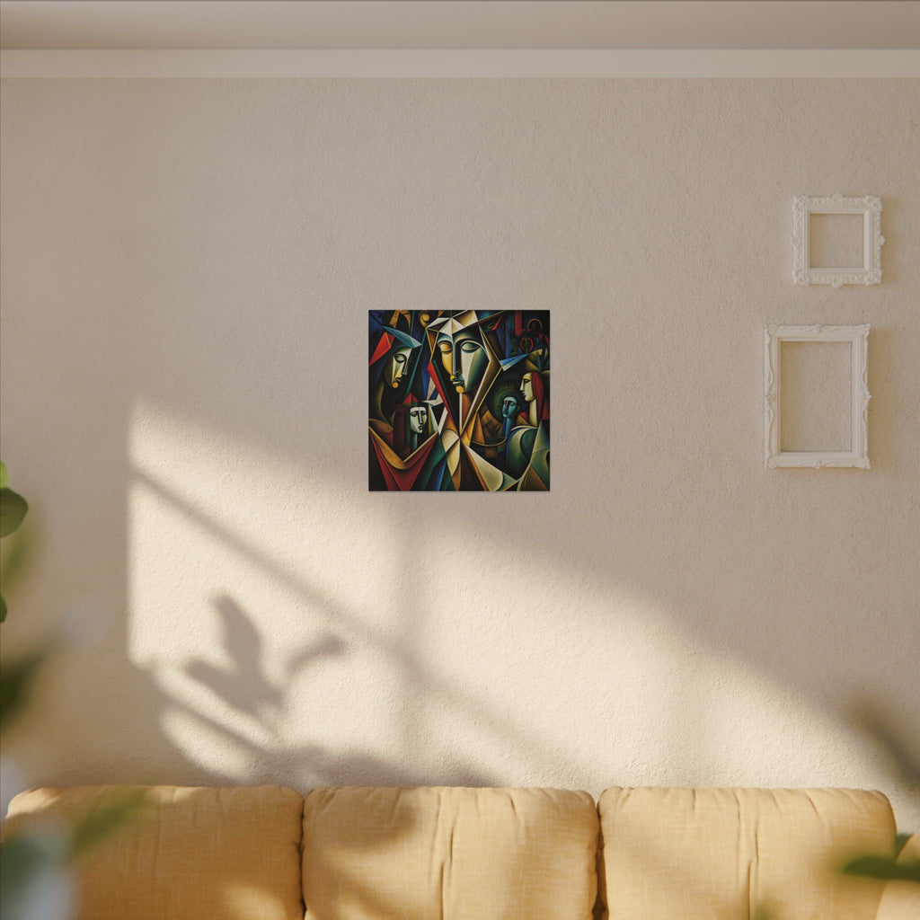 The Ones Who Walk With Us — Abstract Figurative Cubist Art Print