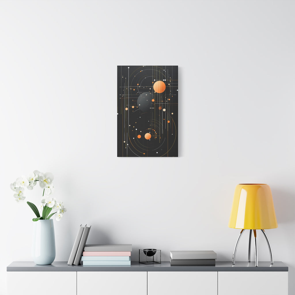 Orbital Convergence — Planetary Blueprint Fine Art Print
