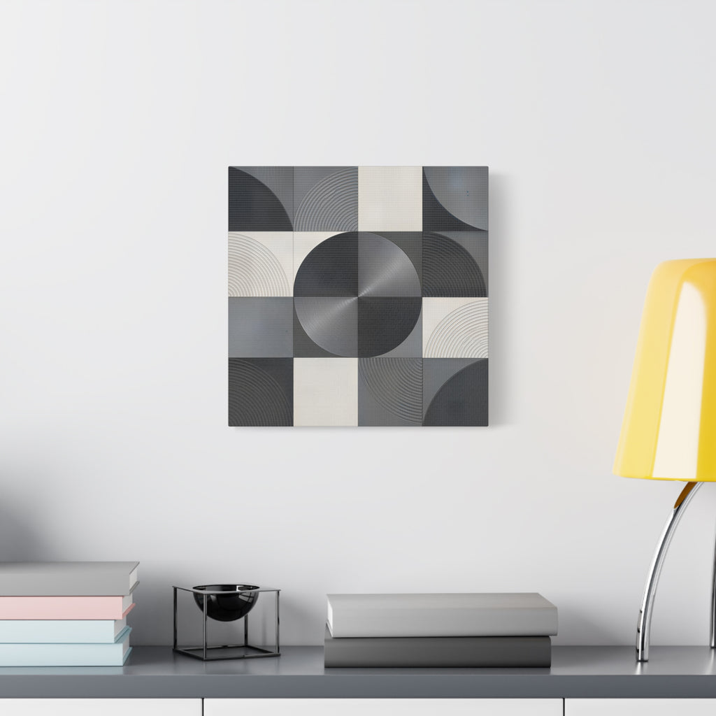 Concentric Balance — Minimalist Geometric Abstract Wall Art