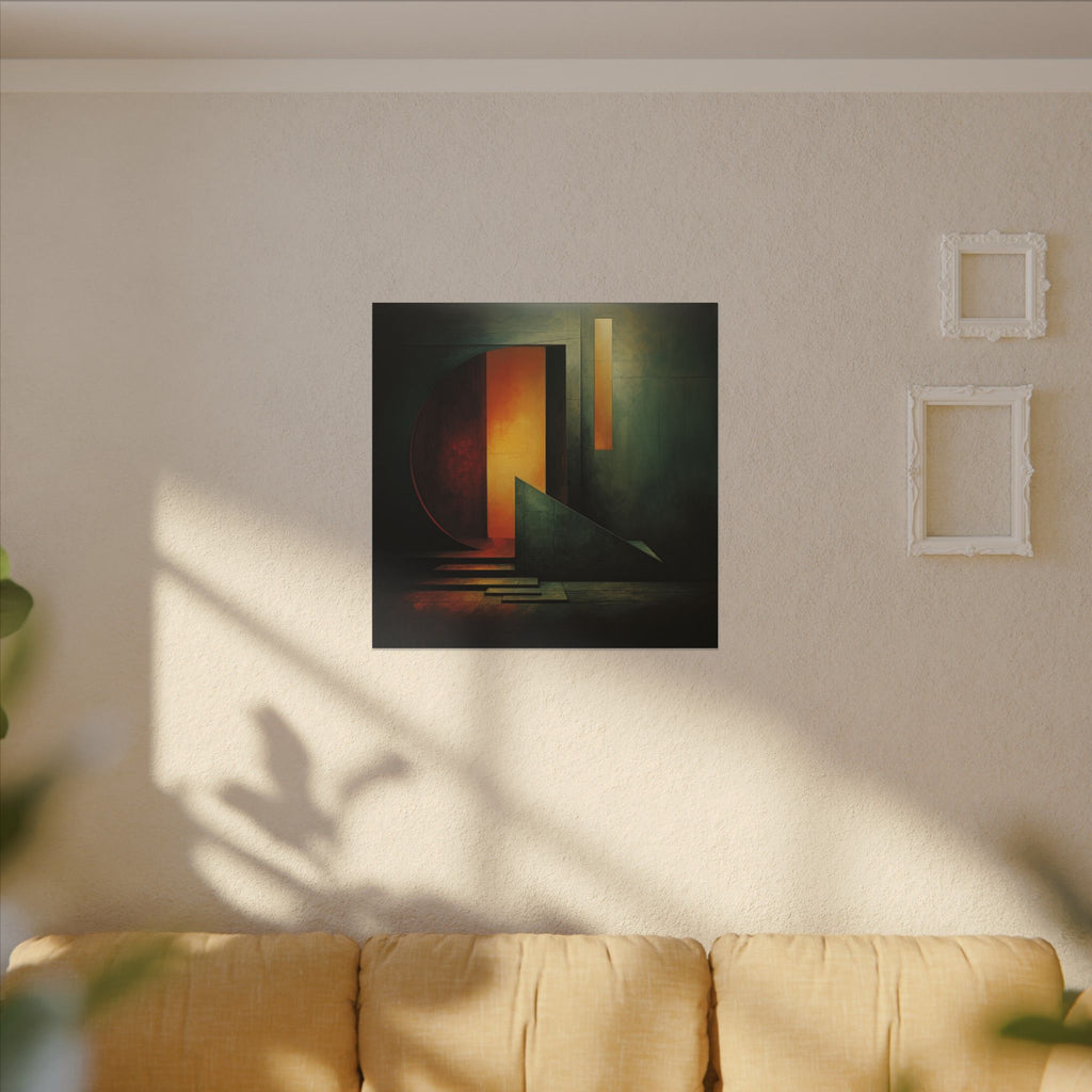 The Doorway Holds the Sun – Abstract Architectural Canvas Print