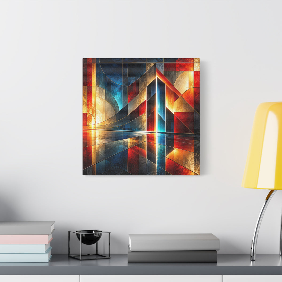 Luminous Threshold — Architectural Geometric Abstract Fine Art Print