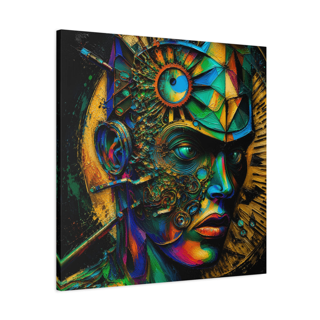 Vision Engine — Futuristic Abstract Portrait Fine Art Print