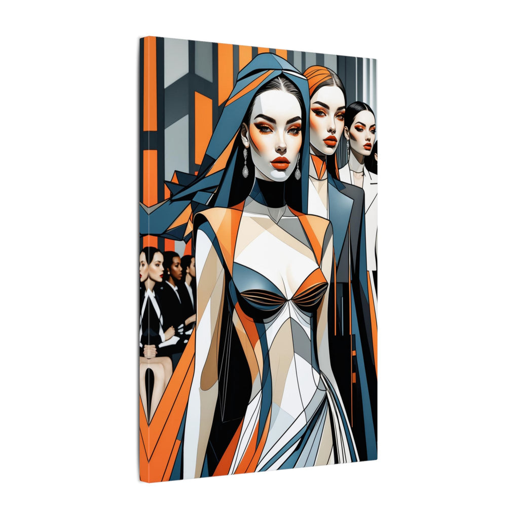 House of Poise – Futurist Fashion Runway Canvas Print
