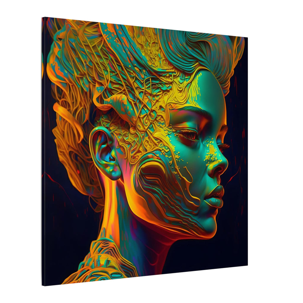Living Ornament – Futurist Organic Portrait Canvas Print