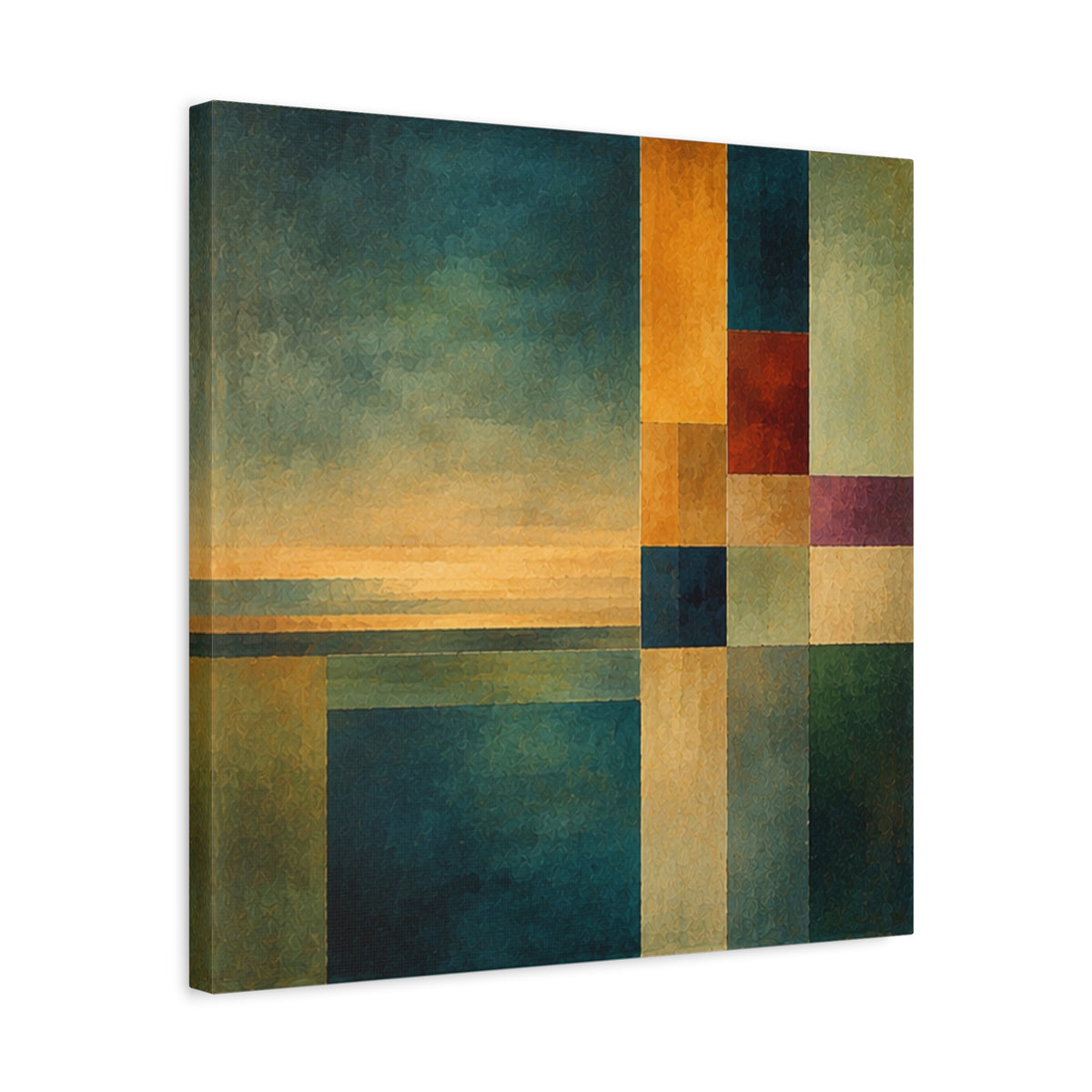Still Horizon — Geometric Landscape Abstract Fine Art Print