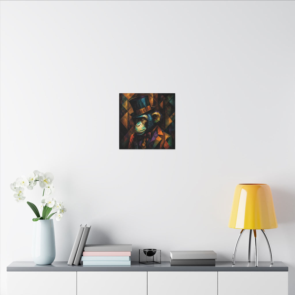 The Gentleman Primate — Cubist Chimpanzee Art Print