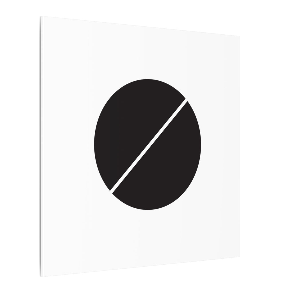 The Line Between – Minimalist Geometric Circle Canvas Print