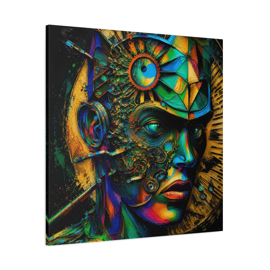 Vision Engine — Futuristic Abstract Portrait Fine Art Print