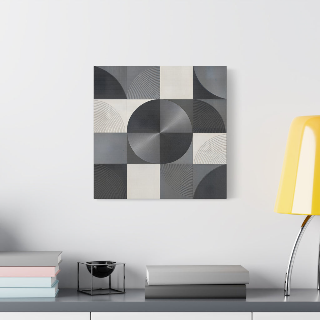 Concentric Balance — Minimalist Geometric Abstract Wall Art
