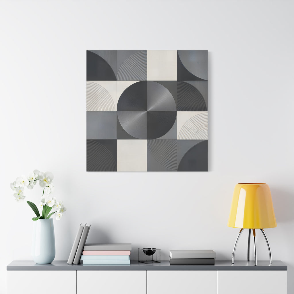 Concentric Balance — Minimalist Geometric Abstract Wall Art