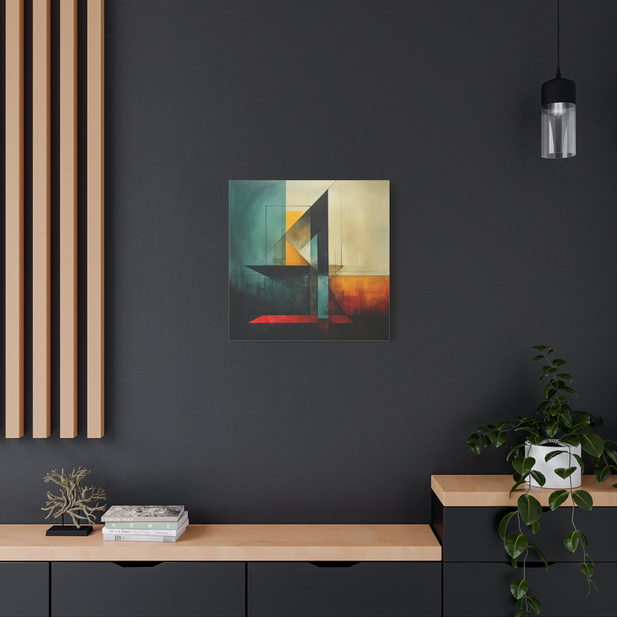 Built From Contrast — Modern Geometric Abstract Wall Art