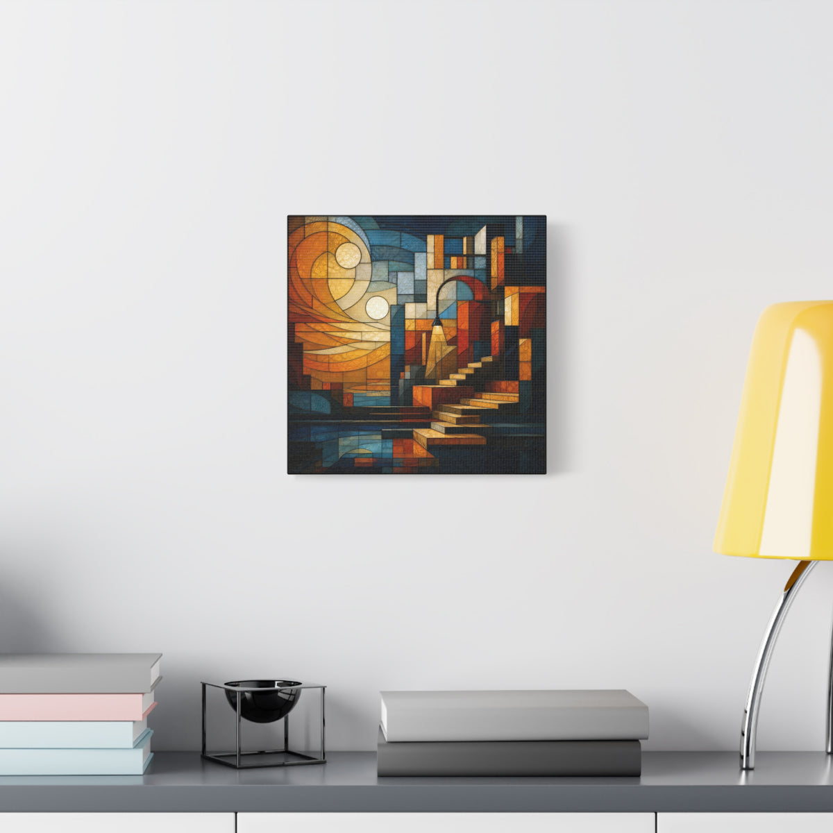 The Way Forward — Modern Architectural Stained Glass Abstract Wall Art