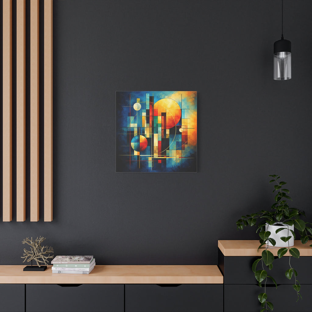 Solar Architecture — Modern Geometric Abstract Wall Art
