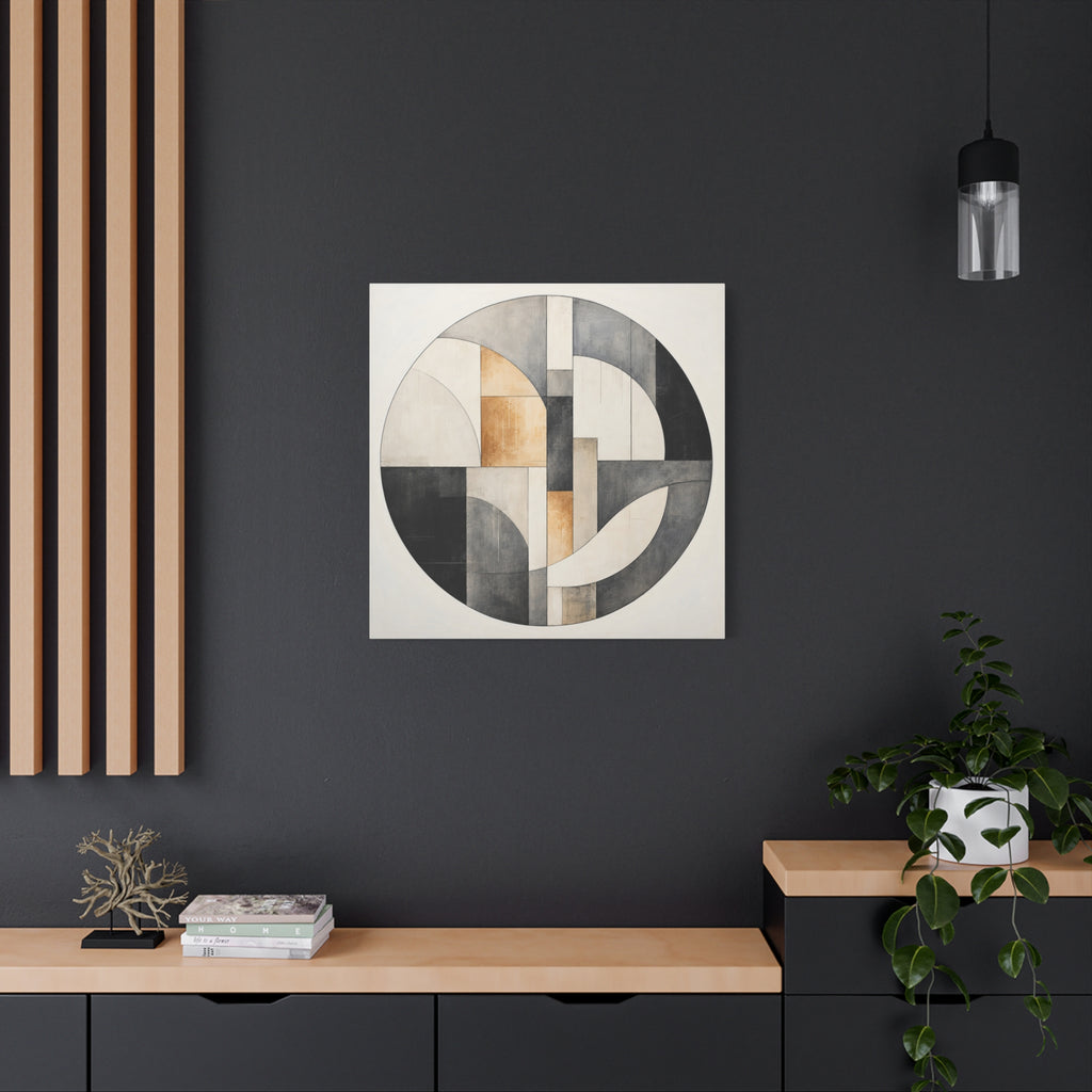 Quiet Architecture — Minimalist Geometric Abstract Wall Art