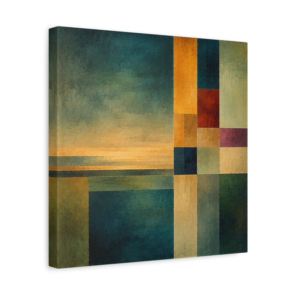 Still Horizon — Geometric Landscape Abstract Fine Art Print