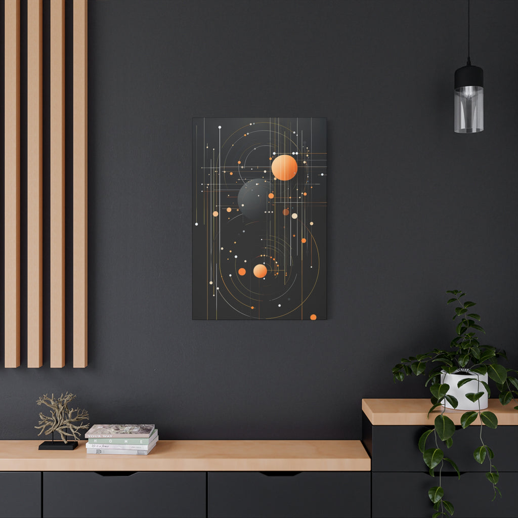 Orbital Convergence — Planetary Blueprint Fine Art Print