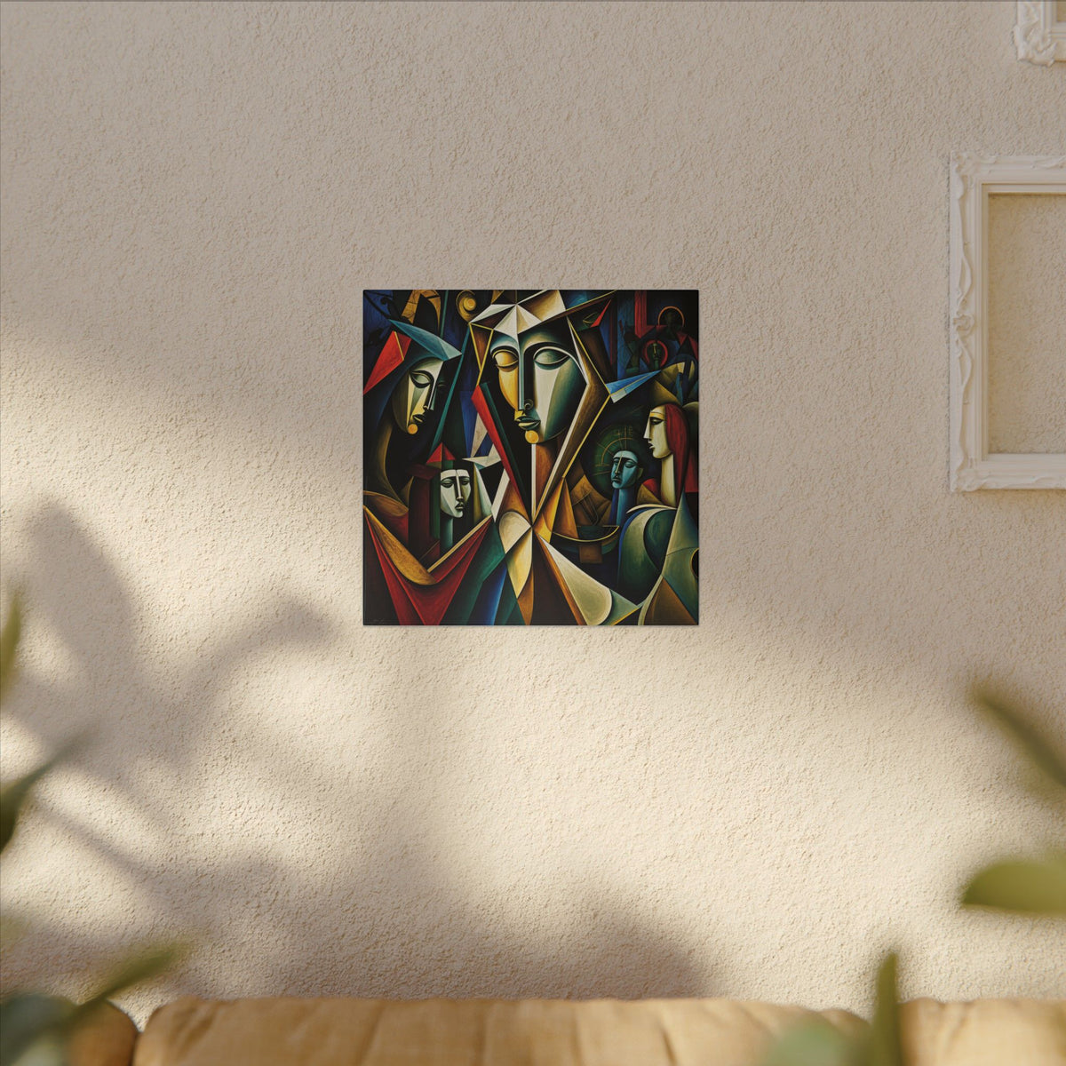 The Ones Who Walk With Us — Abstract Figurative Cubist Art Print