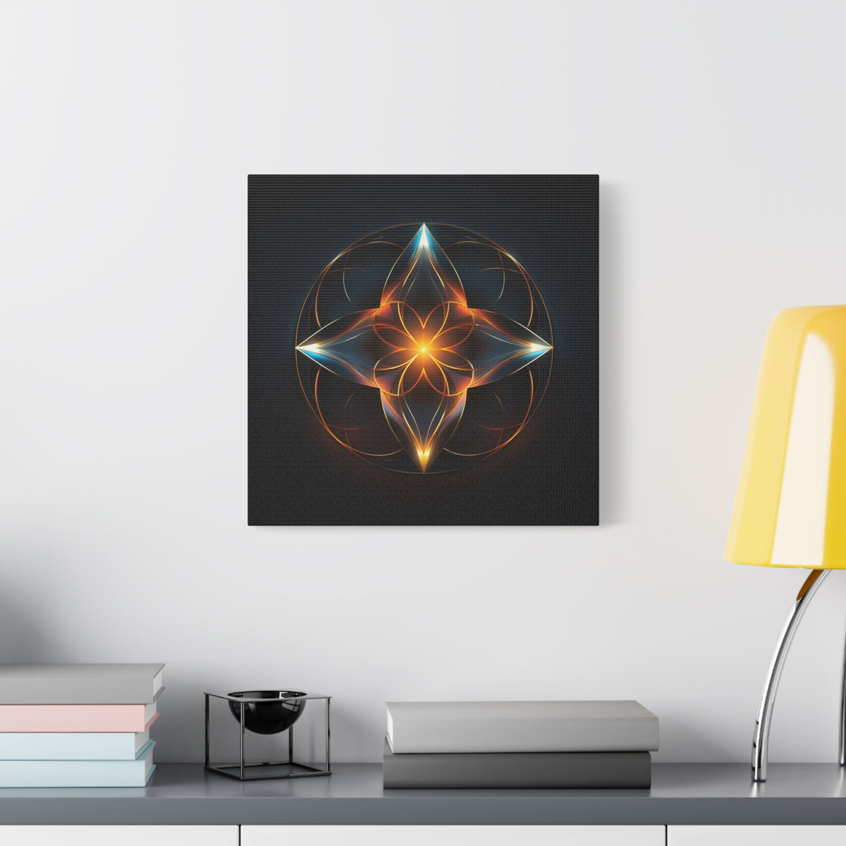 Radiant Within — Futuristic Sacred Geometry Wall Art